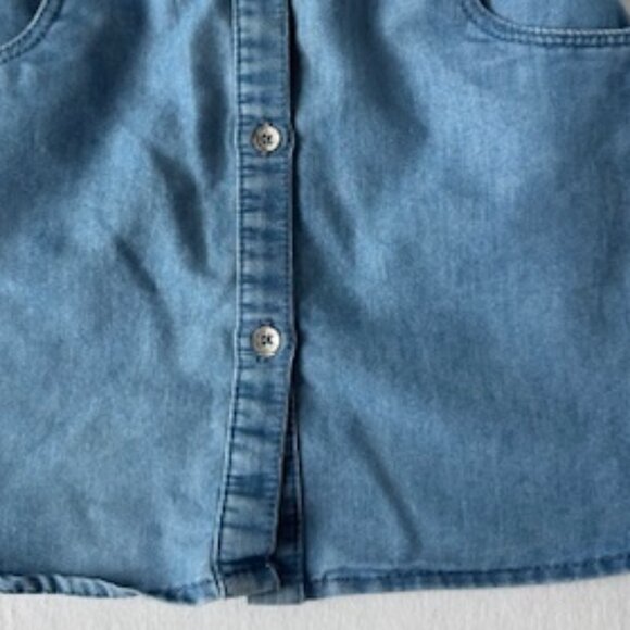 Girls Levi's Sleeveless Button Down Dress Size 18 Month - Picture 7 of 9